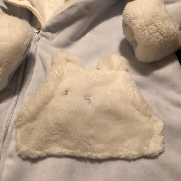 Newborn fleeced jumpsuit. Super soft, warm & cute - Picture 4 of 5